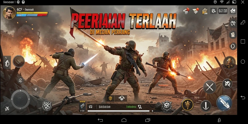 Gameplay 6CF yang seru dan mendebarkan dalam aksi Battle Royale.