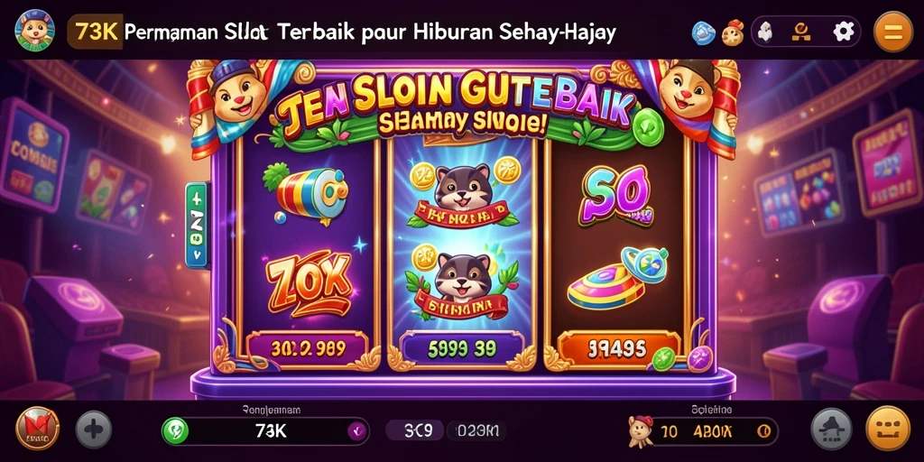 Tampilan gameplay 73K yang menakjubkan dan penuh warna.