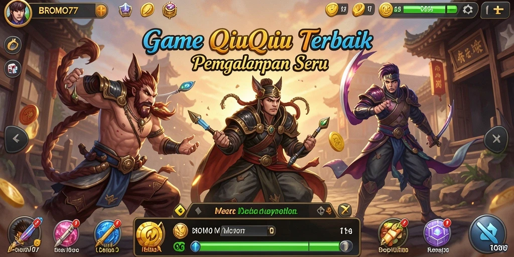 Tampilan gameplay QiuQiu yang seru dan menantang.