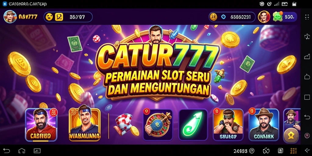 Tampilan gameplay slot yang seru dan menarik di CATUR777.