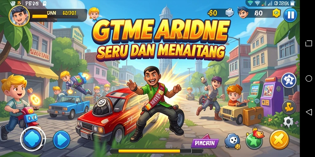 Tampilan gameplay GTPIDN yang seru dan penuh tantangan.