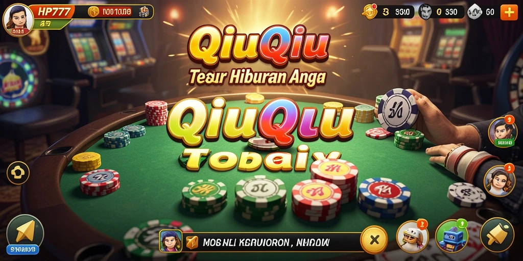 Screenshot HP777 menampilkan gameplay QiuQiu yang seru dan menantang.