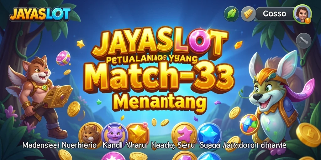 Tampilan gameplay JAYASLOT yang menarik dan penuh warna.