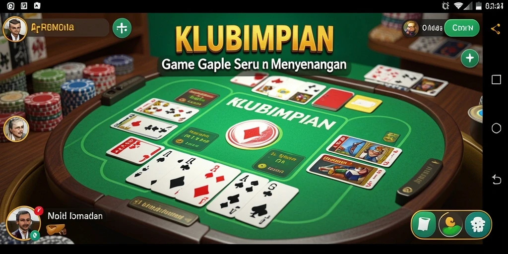Tampilan gameplay KLUBIMPIAN yang menarik dan seru.