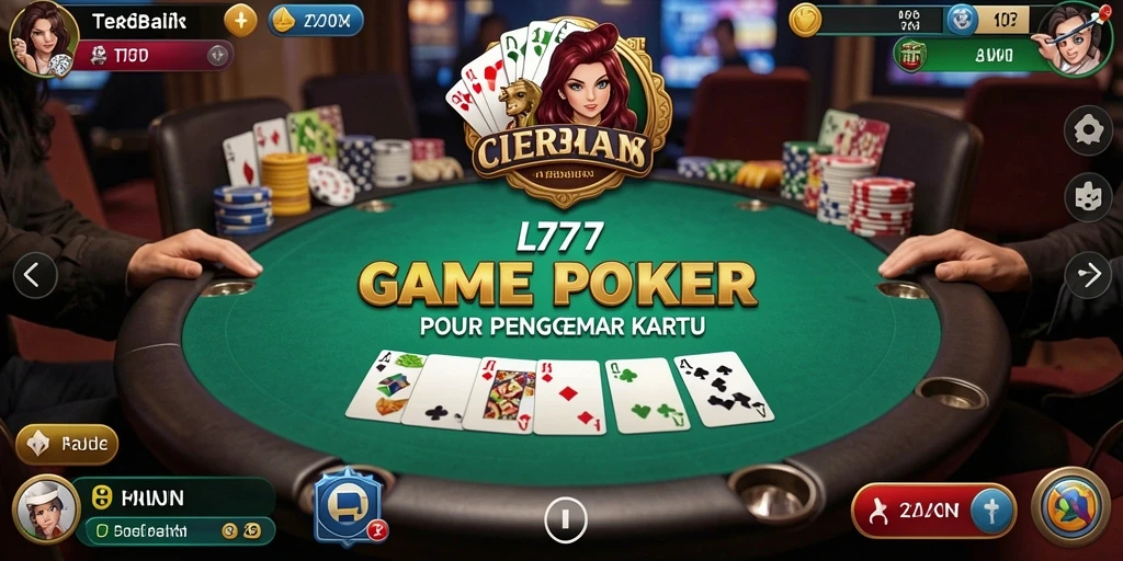 Tampilan gameplay L777 yang seru dan menegangkan dalam permainan Poker.