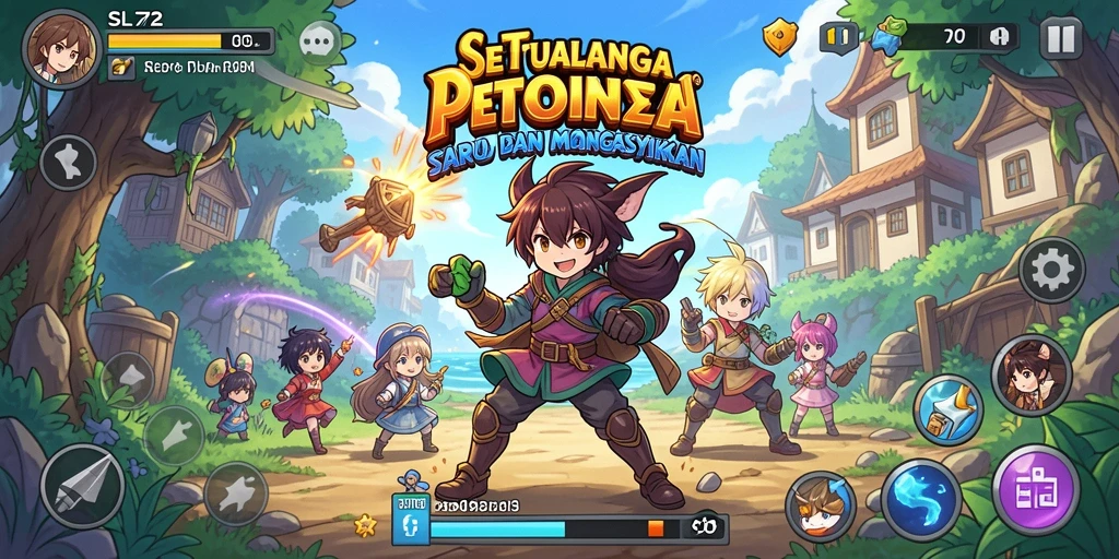 Gameplay seru dalam SL72 dengan karakter anime yang menakjubkan.