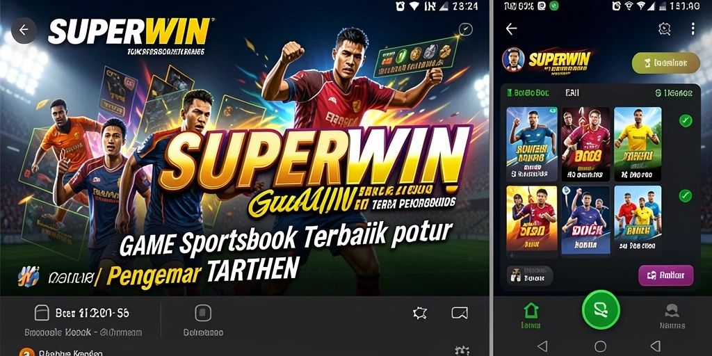 Tampilan gameplay SUPERWIN yang menarik dan mudah dipahami.