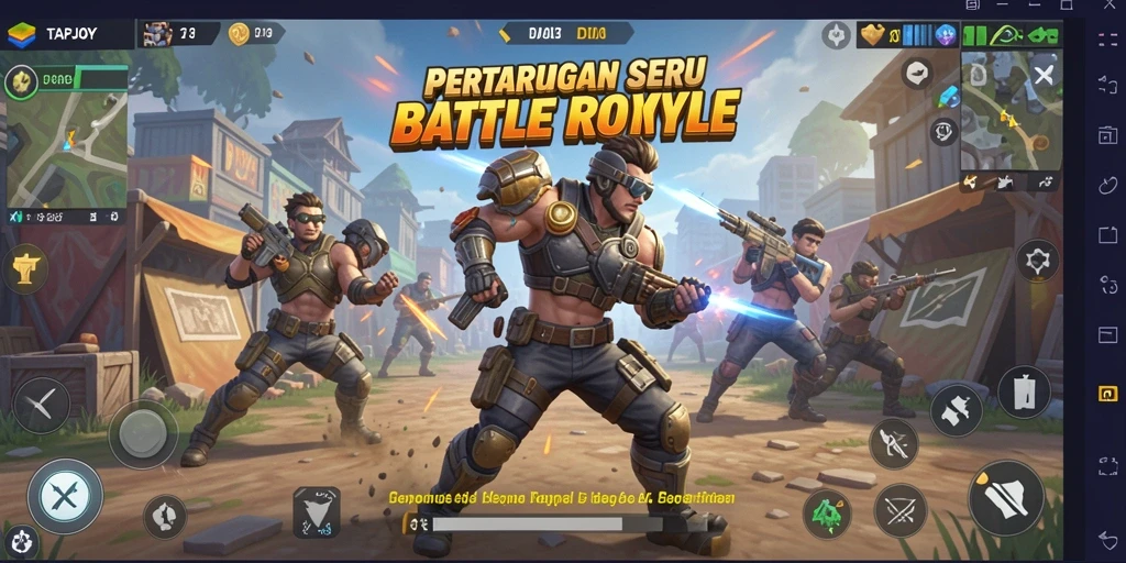 Gameplay seru dari TAPJOY di dunia Battle Royale.